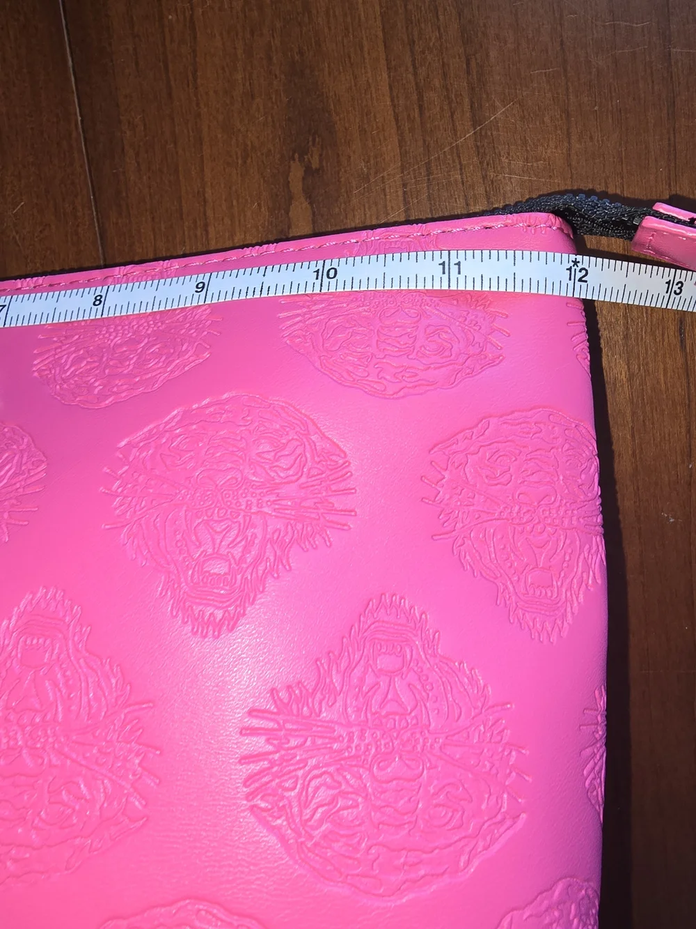 Ed Hardy Hot Pink 💖 Embossed Cosmetic Pouch, New With Tags!